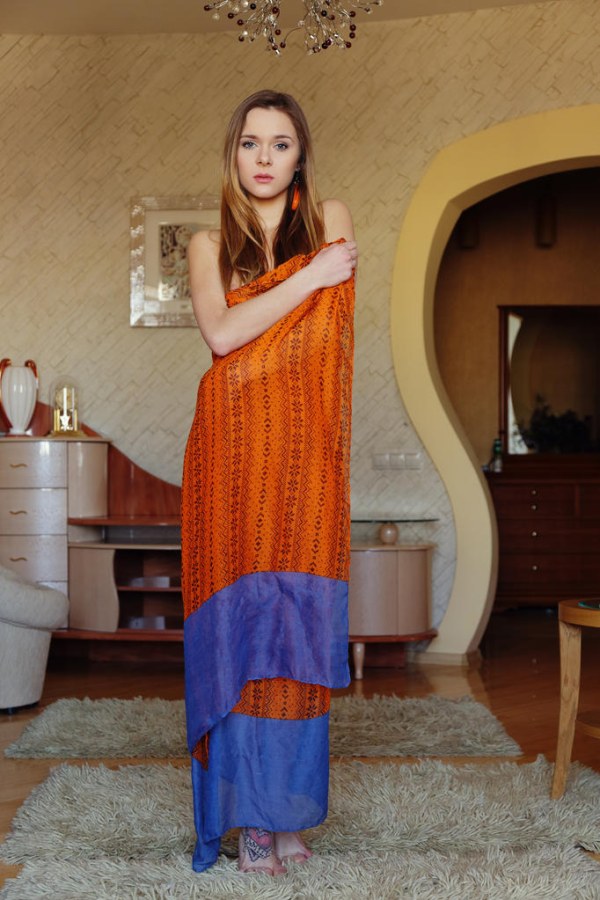 Katie A – Chick in long dress