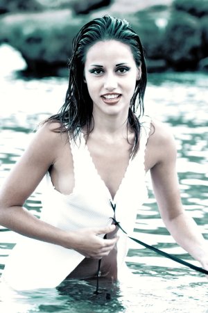 Liliana – Half-naked babe swims in river photo 6