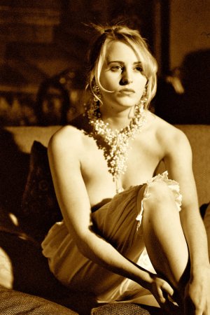 Allison A – Divine lady in black and white set photo 9