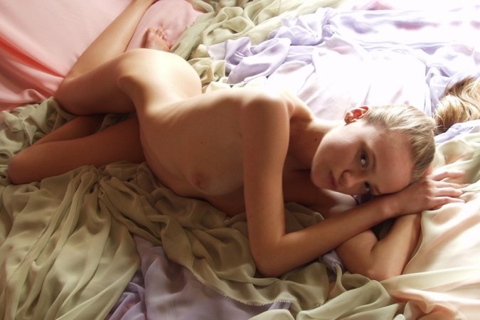 Solaya A – Naked cutie squeezes boobs photo 11